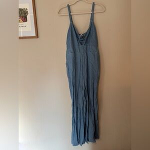 NWT Splendid Light Blue Denim Jumpsuit